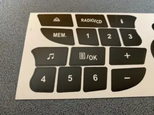 Pegatinas de Repuesto para Botones de Coche, para Renault Twingo, Clio y Megane 2009-2011, Adhesivos para Reparación de Botones de Radio y Audio CD - Product Image 4