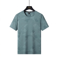Nouveau T-shirt d'été unisexe en polyester tricoté effet soie glacée, idéal pour le sport, les loisirs, la course, le fitness, à manches courtes, pour couples, activités de plein air