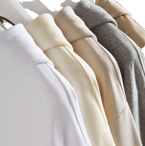 เสื้อฮู้ดดี้ผ้าฝ้ายฟลีซคุณภาพสูง หนัก 420 กรัม ทรงหลวม สีพื้น ใส่ได้ทั้งชายและหญิง  รับสกรีนโลโก้ - Product Image 1