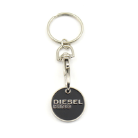 Euro Standard Fer Chariot Coin Porte-clés Supermarché Jeton Coin Keytag Émail Doux UV Imprimer Votre Propre logo