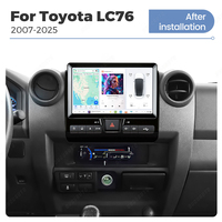 DUDUAUTO es Compatible con Toyota LC76 2007-2025, Sistema Android Modificado, Pantalla de Navegación con Bluetooth y Car-Play