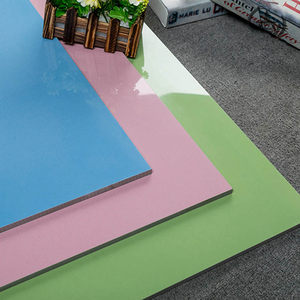 Azulejos de Porcelana Brillante de Fabricante, 600x600, Antideslizantes, Color Rosa Sólido, para <span class=keywords><strong>Pisos</strong></span> de Jardín de Infancia - Product Image 5