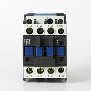 CJX2-1810 <span class=keywords><strong>Contacteur</strong></span> de puissance électromagnétique 3 pôles personnalisé Commutateur de circuit principal 18A DC 380V/48V AC <span class=keywords><strong>Contacteur</strong></span> magnétique 110V évalué - Product Image 1