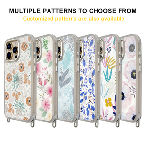 เคสโทรศัพท์แม่เหล็กอัจฉริยะพิมพ์ลายดอกไม้สีใสไล่ระดับสีสำหรับ <span class=keywords><strong>iPhone</strong></span> 16 15 - Product Image 2