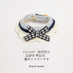 ผ้าพันคอแมวสไตล์ญี่ปุ่น ทำด้วยมือ โบว์สีสันสดใส น่ารัก อุปกรณ์เสริมสำหรับสัตว์เลี้ยง - Product Image 5