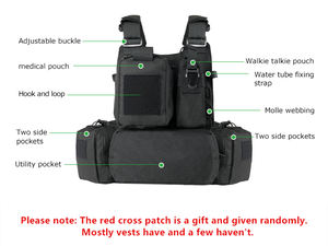 YAKEDA Outdoor Camouflage Plate Carrier Chaleco Tactico gilet tattico con protezione del cavallo - Product Image 5