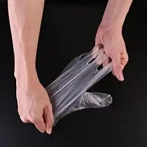 Gants jetables en polyéthylène chloré Jiada pour le lavage de la vaisselle, le lavage des légumes, la cuisson et la préparation des écrevisses - Product Image 4