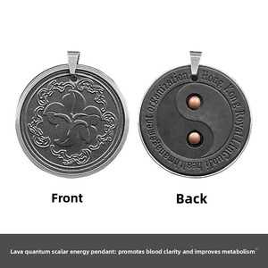 Collar <span class=keywords><strong>con</strong></span> Colgante de Flor de Bauhinia de Acero Inoxidable <span class=keywords><strong>con</strong></span> <span class=keywords><strong>Piedra</strong></span> Volcánica y Diamantes de Imitación, Antienvejecimiento KM8030, Venta Directa, Regalo - Product Image 4