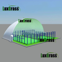 LUX PADEL Modèle 3D de la couverture de padel Toit pneumatique