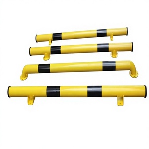 U-vormige Q235 stalen buispaal, crashbarrière, veiligheids- en anti-botsingsparkeerbarrière, lichtreflecterend oppervlak met hoge intensiteit - Product Image 1