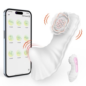 Rose Bud <b>Vibrating</b> Invisible Wearable Wireless Rechargeable Battery APP <b>Remote</b> <b>Control</b> Dildo for Women Masturbation Adult - Product Image 1