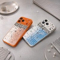   Étui de téléphone en cuir de luxe antichoc pour iPhone