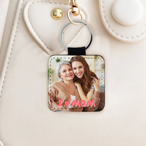 <b>Customized</b> Double-Sided High-Definition Digital Design PU Leather <b>Keychain</b> for Promotions Travel Souvenirs - Product Image 4