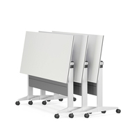 Table de formation d'apprentissage combinée pliable pour école moderne Bureau de réunion réglable à atmosphère haut de gamme