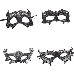 Máscara de PVC Negra y Dorada para <span class=keywords><strong>Mujer</strong></span>, 5 Colores, para <span class=keywords><strong>Disfraces</strong></span> de Mardi Gras, Halloween, Pascua, Fiestas de Adultos, Estilo Veneciano - Product Image 1
