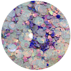 Paillettes Rosa Brillanti a Forma di Cuore, Stella, Punto e Cerchio, Glitter PVC Scintillante per Decorazioni Matrimoniali e Artigianato - Product Image 2