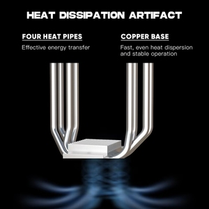 Hot Sale Jungle Leopard KF400 ARGB Light 4-polige Melaleuca-Spiegel temperatur regelung Luftgekühlter Kühler für den Desktop - Product Image 5