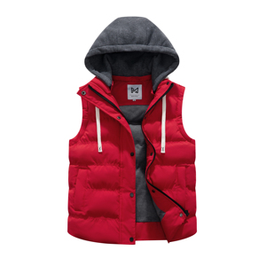 Gilet imbottito da donna con cappuccio caldo inverno - Product Image 1