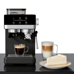 <span class=keywords><strong>Cafetera</strong></span> Espresso <span class=keywords><strong>Francesa</strong></span> Profesional Inteligente Programable de 20 Bares, de Acero Inoxidable, con Pantalla Táctil Multifunción para Preparar <span class=keywords><strong>Leche</strong></span> - Product Image 1