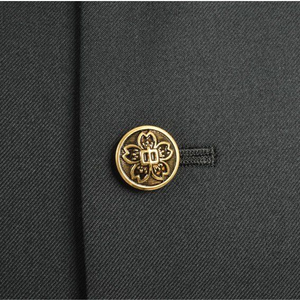 Botón Decorativo NIUNIU Vintage Chapado en <span class=keywords><strong>Oro</strong></span> con <span class=keywords><strong>Flor</strong></span> <span class=keywords><strong>de</strong></span> Sakura en Relieve para Uniformes y Vestuario - Product Image 2