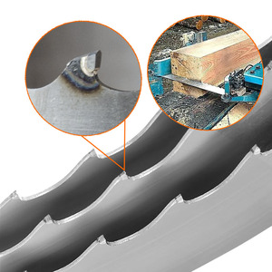 Hoja de sierra de cinta TCT de carburo de tungsteno de grado industrial para corte de madera dura, 144" x 1.25 x .042, para aserradero Wood-Mizer LT40 - Product Image 3