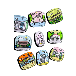 Autocollant de réfrigérateur personnalisé avec un monument national, souvenir d'<span class=keywords><strong>Okinawa</strong></span>, <span class=keywords><strong>Japon</strong></span>, aimant de réfrigérateur en acrylique, magnétique pour la cuisine - Product Image 5