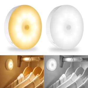 キッチンキャビネット用の調整可能な明るさと小さなモーションセンサーを備えた新しい到着スマートホームライト10 LEDラウンドナイトライト - Product Image 6