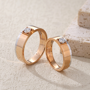 Anillo de Bodas de diamante natural de rodio de oro rosa blanco de 18 quilates de lujo hecho a mano para fiesta, entrega rápida, joyería clásica magnífica - Product Image 3