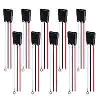 Lot de 20 faisceaux de câbles femelles à 3 broches, calibre 18 - Prise triple femelle à 3 broches avec espacement de 6,5 pouces pour feux de gabarit LED