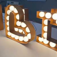 Lettres lumineuses LED personnalisées en métal galvanisé résistant aux intempéries pour enseigne publicitaire de salon ou de magasin de vêtements