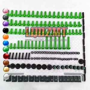 Kit de boulons de carénage en acier inoxydable pour AGUSTA MV <span class=keywords><strong>F4</strong></span> MVF4 MV-<span class=keywords><strong>F4</strong></span> 1000 S R 312R 312RR 2005 2006 2007 2008 2009, vis et écrous de carrosserie - Product Image 1