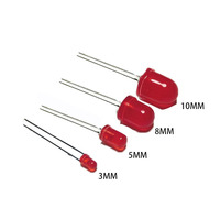 Miniature blanc rouge vert bleu jaune LED pré-câblé DC 3V 5V 12V jouet personnalisable/indicateur de panneau F3/3MM F5/5MM 8MM 10MM Diodes