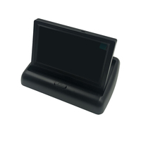 Monitor LCD TFT Lipat 4.3 Inci untuk Mobil, Mini TV dengan Bantuan Mundur, untuk Dashboard, Desktop, atau Penggunaan Portabel