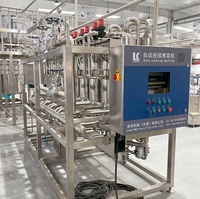 Machine de cuisson de lait de soja entièrement automatique et continue, cuiseur industriel de lait de soja pour ligne de production de tofu, contrôle PLC