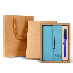 Ensembles de cadeaux de Noël Produits promotionnels Nouvelles idées de coffrets cadeaux pour les entreprises Ensemble cadeau bloc-notes stylo avec logo OEM pour les retrouvailles - Product Image 1