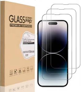 Lot de 3 protecteurs d'écran en verre trempé transparent anti-rayures pour <span class=keywords><strong>iPhone</strong></span> 12 13 protecteurs d'écran anti-empreintes digitales pour <span class=keywords><strong>iPhone</strong></span> 8/<span class=keywords><strong>7</strong></span>/6 16 - Product Image 2