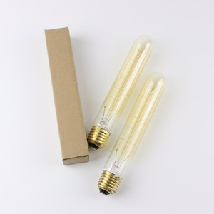 Bombilla Edison nostálgica horquilla E26 <span class=keywords><strong>E27</strong></span> 110V/220V 25W <span class=keywords><strong>40W</strong></span> 60W T30 185MM bombilla incandescente de filamento Edison Vintage antiguo - Product Image 1
