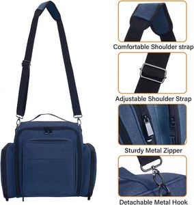 Muestra Gratis: Mochila Organizadora de Esmaltes de Uñas de Moda para Viaje, de Tela de Nylon con Cierre de Cremallera, Estuche con Logotipo para Herramientas de Uñas - Product Image 5