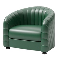 Canapé banquette courbé style vintage américain avec structure en bois de chêne et dossier à lattes, idéal pour bars, cafés, salons de thé et clubs