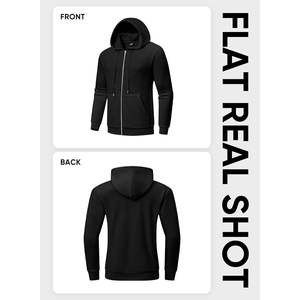 2025 hommes décontracté coton cordon sweats à capuche fermeture éclair complète polaire Streetwear à capuche 3D broderie acide lavé Anti-rides caractéristiques - Product Image 5