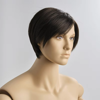 Beau robot mannequin multifonction avec tête réaliste en fibre de verre et articulations mobiles-Idéal pour présentoir pour adultes