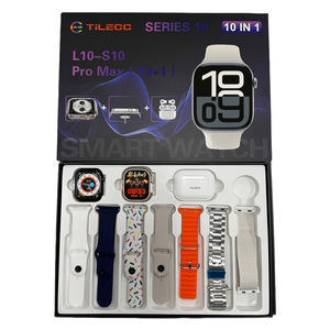 Reloj Inteligente <span class=keywords><strong>L10</strong></span>-S10 <span class=keywords><strong>Pro</strong></span> Max Square, Silicona, Resistente al Agua, Monitor de Ritmo Cardíaco, Siete Correas, Modelo Privado, Comercio Exterior, Popular - Product Image 4