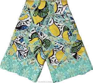 ผ้าลูกไม้ลายฉลุเลเซอร์สีน้ำเงินสำหรับงานแต่งงาน ขายส่ง 5 หลา มีสินค้าในสต็อก ผ้าลูกไม้ 3 มิติ ลายพิมพ์แว็กซ์ ผ้าทิสซูแว็กซ์ เดนเทล สำหรับ<span class=keywords><strong>เสื้อผ้า</strong></span>สไตล์แอฟริกัน - Product Image 1