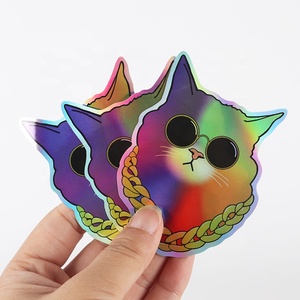 Chất Lượng Cao Tùy Chỉnh In Ấn Thông Tư Màu Nhãn Chết Cắt Dán Thời Tiết Tự Dính Laser Nụ Hôn Cắt Dán - Product Image 5