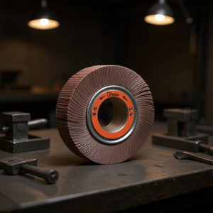 Disque abrasif à lamelles en tissu corindon 250x50x100 mm avec trou, grain 400 - Product Image 3