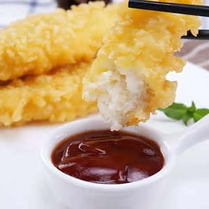 Filets de morue tempura pré-frits, <span class=keywords><strong>friteuse</strong></span> à air, goberge d'Alaska, fruits de mer panés congelés - Product Image 4