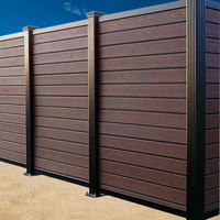Clôture en composite bois-plastique durable, panneaux de clôture pour la maison et le jardin, meilleure que la clôture en vinyle PVC