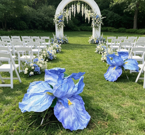 Fleurs artificielles géantes de haute qualité, réalistes et naturelles, <span class=keywords><strong>iris</strong></span> de grande taille pour la décoration d'hôtels, de mariages et de scènes événementielles - Product Image 1