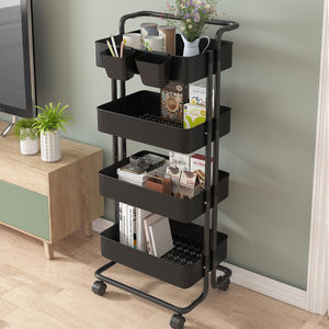 Hotsell Opvouwbare Rollende Utility Cart Keuken Organizer Ijzeren Gaas Fruit En Groenten Houder Keuken Karren En <span class=keywords><strong>Trolley</strong></span> - Product Image 6