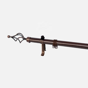 Tringle à Rideaux Métallique Ajustable en Fer, 25/28mm, Simples et Doubles, Extensibles, Kits de Tringles à Rideaux en Gros - Product Image 2